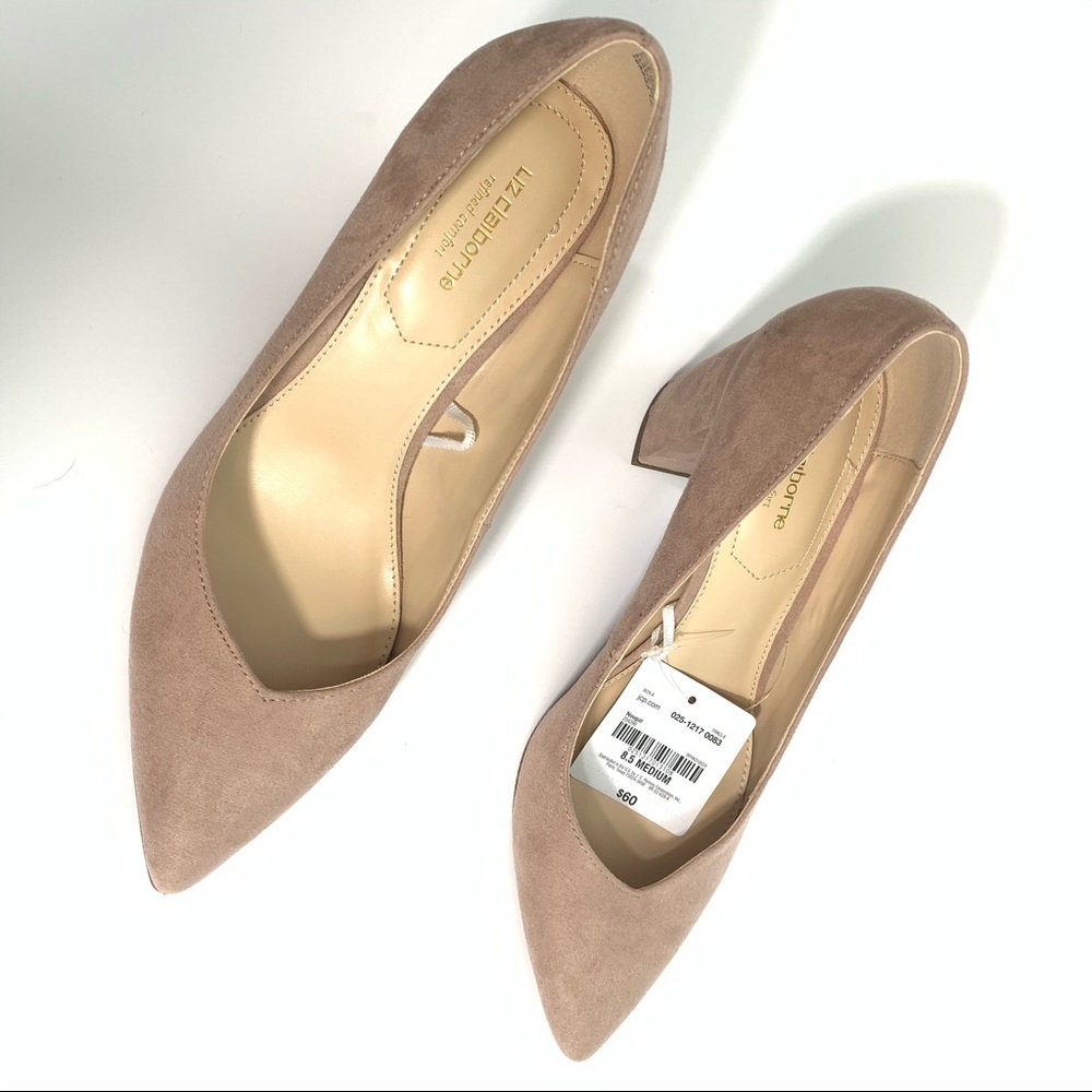 Liz Claiborne Haslett Pink Sz 8.5M Block Heel Shoe - Picture 4 of 9